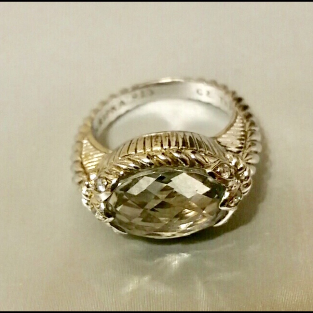 😍Judith Ripka Green Quartz Ring😍NWOT